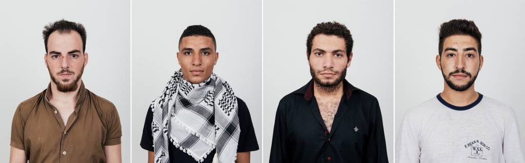 Abdel Fatah, Mamoun Zakaria, Ahmad Issa, Mahdi Al Saied, refugiados sírios, São Paulo, 2016. Fotos feitas pelo Coletivo Trëma. Trëma/Fotografia