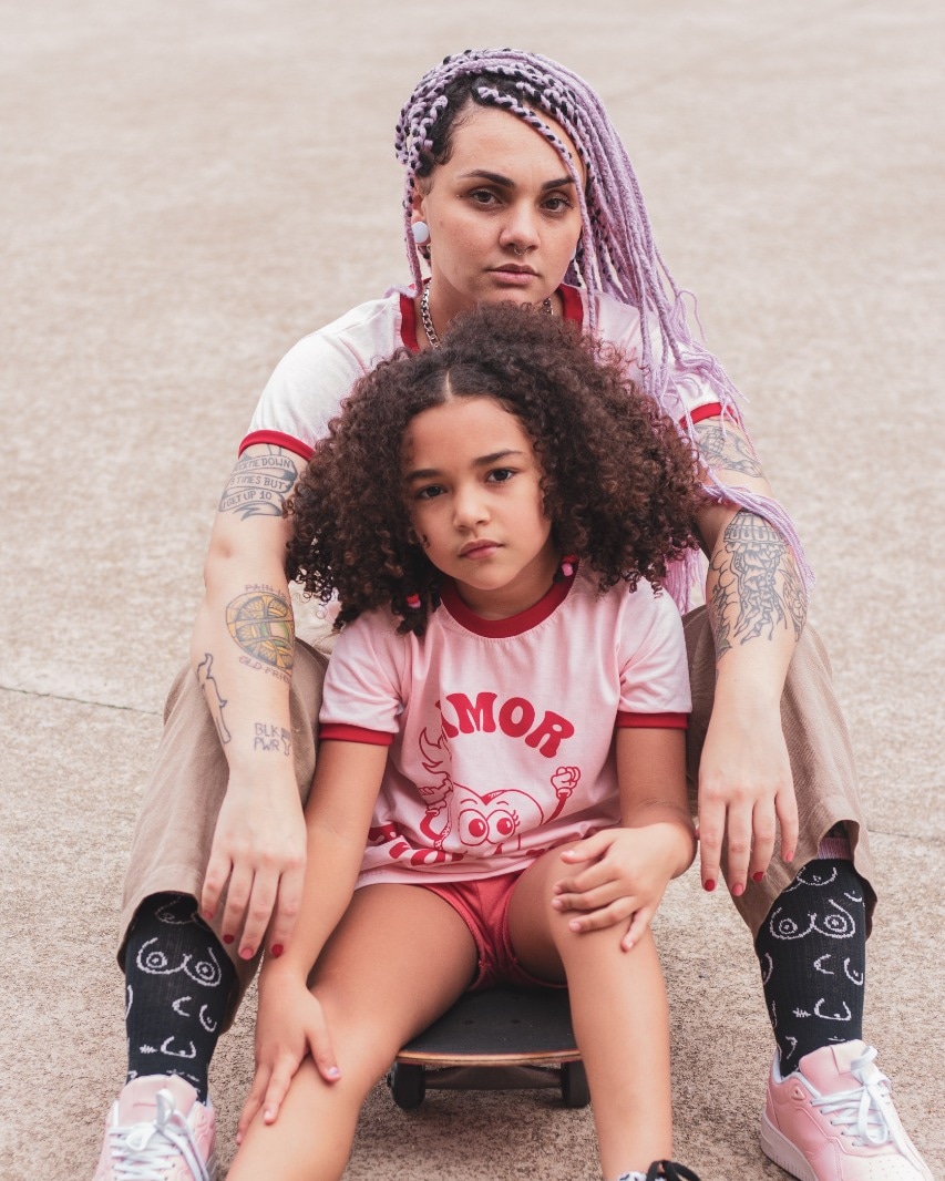 Iza Mariana Diniz e sua filha