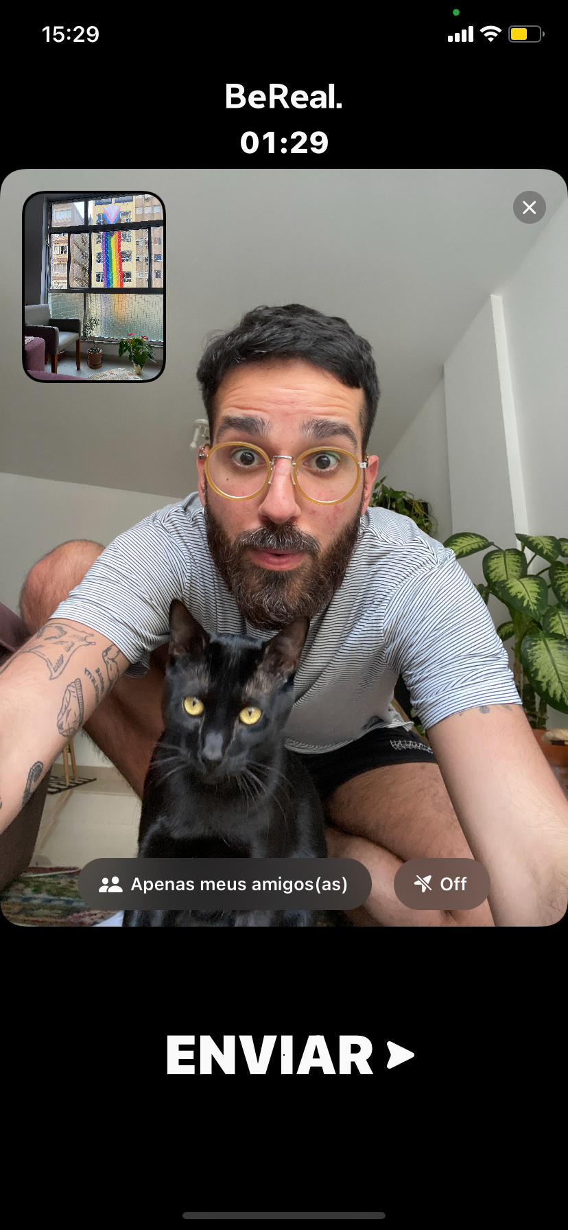 print da tela do app BeReal